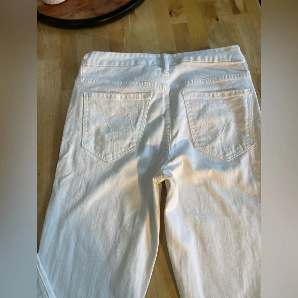 MOTHER The Looker Stayin' Alive High Waisted White Skinny Jeans size27 - Picture 13 of 14